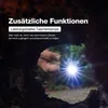 A hand holding a flashlight with its beam shining brightly, framed by a dark, textured opening. Podgląd zdjęcia produktu