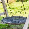 nabbi Detská hojdačka Nest 95 cm - čierna / antracit Náhľad obrázku produktu 9