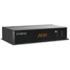 A black digital receiver box with a digital display showing the time. Produktbild-Vorschau