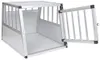 Hundebox Alu Reisebox Box Gitterbox 69x54x50cm : Silber Produktbild-Vorschau 6