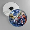 Wanduhr - Rund - Glasuhr - frau retro stil - 30x30cm - Produktbild-Vorschau 2