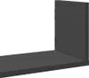 vidaXL Nástěnné police 3 ks černé 58x18x18 cm materiál na Náhled obrázku produktu 6