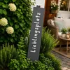 UNUS Gartenstecker Metallschild Lieblingsplatz Anthrazit Produktbild-Vorschau 2