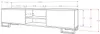 Fernsehschrank TV-Lowboard KING STEHEND Cashmere/Cashmere Produktbild-Vorschau 4