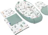 A set of baby bedding items laid out on a white background. Produktbild-Vorschau