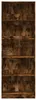 vidaXL Libreria in rovere fumé 60x24x176 cm materiale a Anteprima dell’immagine prodotto 4