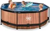 Children playing in an above-ground pool with a wooden exterior. Náhled obrázku produktu