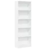 vidaXL Bücherregal Weiß 60 x 24 x 176 cm Holzwerkstoff Produktbild-Vorschau 1