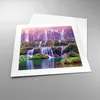 Poster - Poster ohne Rahmen - Wasserfall Natur - 40x40 cm - Produktbild-Vorschau 3