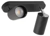 Schwarzer Deckenspot "Eye" Schwarz Metall 2-flammig GU10 Produktbild-Vorschau 4