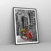 Gerahmtes Poster - Schwarzer Rahmen - Rot Fahrrad Allee - Produktbild-Vorschau 8