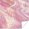 MuchoWow® Poster Marmor - Luxus - Glitzer - Rosa 50x50 cm - Produktbild-Vorschau 1