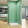 Duschkabine 76X76X185cm Duschabtrennung Dusche Duschwand Produktbild-Vorschau 2