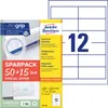 Avery Zweckform 4781-65 Universal-Etiketten, A4 mit Produktbild-Vorschau 1