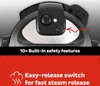 Close-up of the lid of a multi-cooker, highlighting a safety feature and steam release. Produktbild-Vorschau