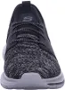 A front view of a black and white Skechers sneaker. Anteprima dell’immagine prodotto