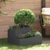 vidaXL Tuinplantpot zwart, 60 x 60 x 50 cm, van verzinkt Productafbeelding-voorbeeld 2