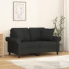 vidaXL Cuscino decorativo 2 pezzi nero 40x40 cm in tessuto Anteprima dell’immagine prodotto 2