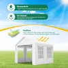 3x3m Partyzelt Festzelt Pavillon Carport Gartenzelt Produktbild-Vorschau 10