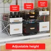 Sous l'étagère de l'évier Organiseur de cuisine Organiseur Voir les images du produit 5
