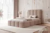FURMEB24 Polsterbett MARO - 120 x 200 cm - BEIGE teddystoff Produktbild-Vorschau 1