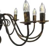 vidaXL Lampadario nero antico 12 prese E14 Anteprima dell’immagine prodotto 4
