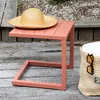 Table d'appoint BARBADOS en aluminium terracotta Voir les images du produit 2