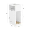 Maßzeichnung des SoBuy Nachttischs FBT171-WN: 60x35x20 cm mit offenen und geschlossenen Fächern Produktbild-Vorschau