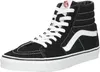 A single black high-top Vans sneaker with white laces and a white side stripe, shown from a side-diagonal angle against a white background. Voir les images du produit