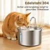 3L Katzenbrunnen Edelstahl, Trinkbrunnen für Katze mit Produktbild-Vorschau 2