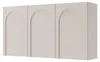 Selsey Arkadia - Buffet 3 portes avec découpe en arc, gris Voir les images du produit 1