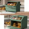 Duurzame brooddoos met transparant venster - 2 lagen - Productafbeelding-voorbeeld 2