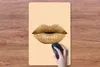 MuchoWow® Mauspad Mousepad Lippen - Pastell - Braun 40x60 Produktbild-Vorschau 3