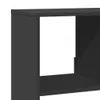 A close-up view of a black shelf unit. Náhled obrázku produktu