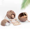 Versteckhaus Aus Kokosnussschalen Für Hamster, Produktbild-Vorschau 4