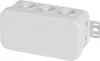 A white electrical junction box with multiple entry points. Náhled obrázku produktu