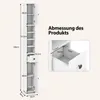 GOPLUS Badezimmerschrank hoch, Hochschrank mit Schublade, Produktbild-Vorschau 6