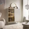 Moderní vitrína LAGOS W2D, matný povrch, LED osvětlení, Náhled obrázku produktu 1