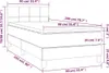 vidaXL Boxspringbett mit Matratze Hellgrau 90x200 cm Samt Produktbild-Vorschau 7