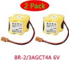 2er Pack BR-2/3AGCT4A 6V 4400mAh Batterie Akku für Fanuc Produktbild-Vorschau 1