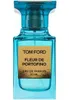 A close-up studio shot of a Tom Ford Fleur de Portofino Eau de Parfum bottle. Voir les images du produit