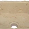 vidaXL Lavabo crema 30x30x13 cm marmo Anteprima dell’immagine prodotto 6