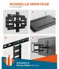 Supporto da parete orientabile per TV Xantron Slim Fit, Anteprima dell’immagine prodotto 6