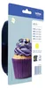 A Brother ink cartridge packaging featuring a cupcake illustration. Voir les images du produit
