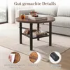 COSTWAY, table basse ronde, table d'appoint pour salon, Voir les images du produit 8
