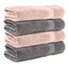 Komfortec 4er Duschtücher 70x140 cm Set aus 100% Baumwolle, Produktbild-Vorschau 1