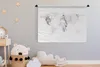 MuchoWow® Wandteppich Wandbehang Weltkarte - Marmor - Grau Produktbild-Vorschau 3