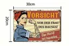 GKA Retro Blechschild mit lustigem Spruch "Vorsicht vor der Produktbild-Vorschau 5