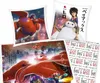 A collage of images featuring characters from the Disney movie Big Hero 6, including Baymax and Hiro, on various products like pillows and bedding. Produktbild-Vorschau