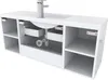 Furni Badunterschrank 120 cm Weiß Hochglanz lackiert – Produktbild-Vorschau 4